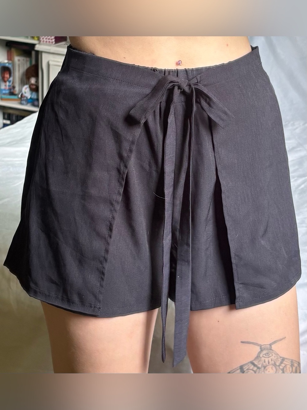 Byron Bay Navy Blue Front Tie Skort